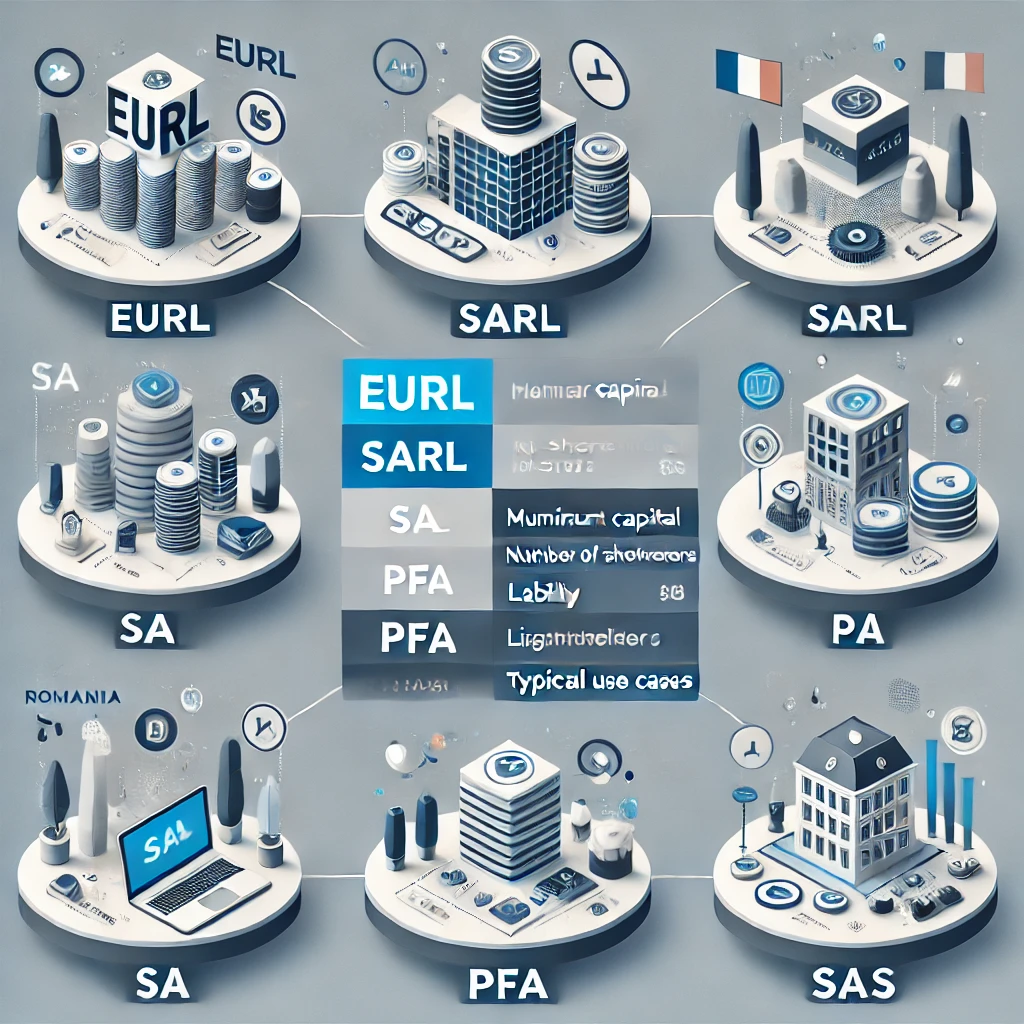 Comprendre les types d’entreprises en Roumanie : EURL, SARL, SA, etc.