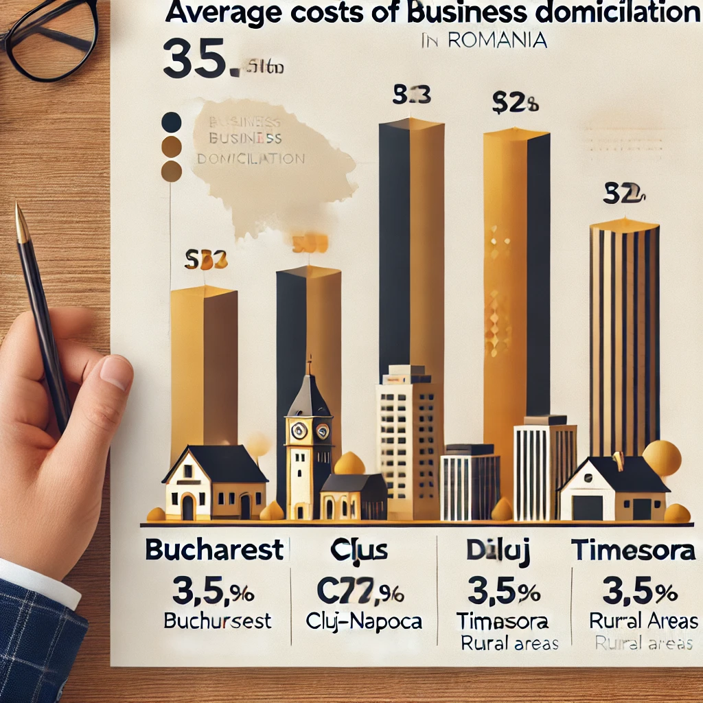 Combien coûte la domiciliation d’entreprise en Roumanie ?